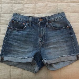 Madewell high rise shorts